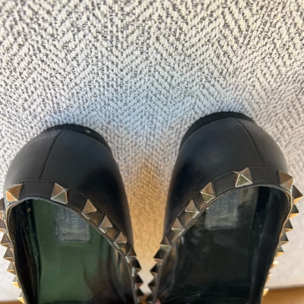 Rockstud Pointed Toe Ballerina Flat - Picture 12 of 15